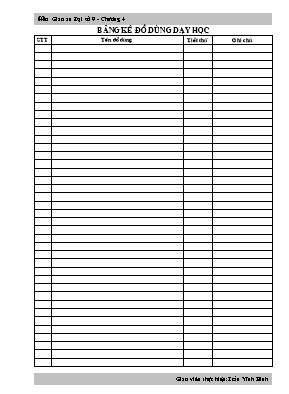 Giáo án môn Đại số - Tiết 47 đến tiết 70